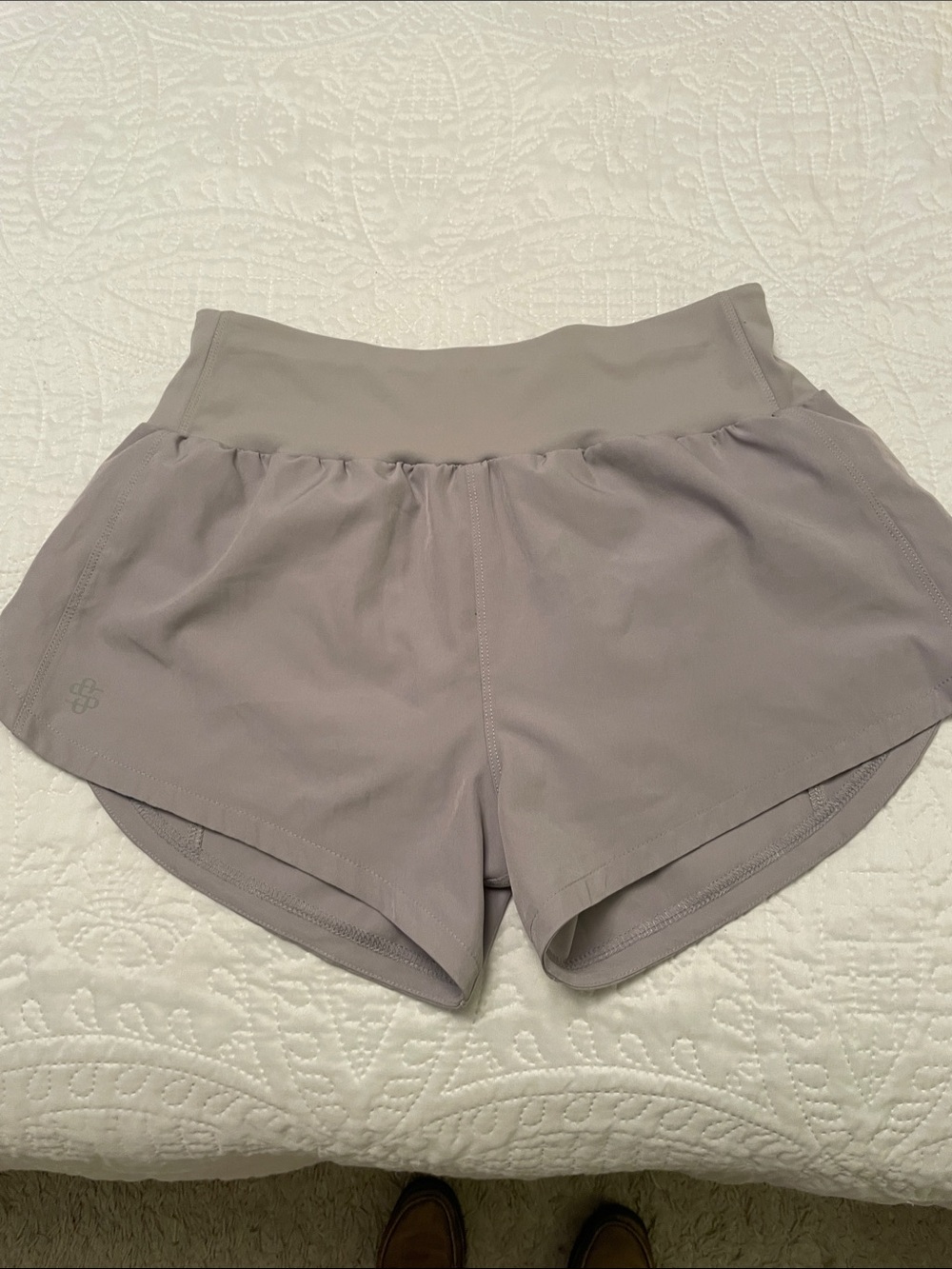 Simply Southern Small Gray Athletic Shorts with Built In Pantie LIKE NEW - Picture 9 of 9